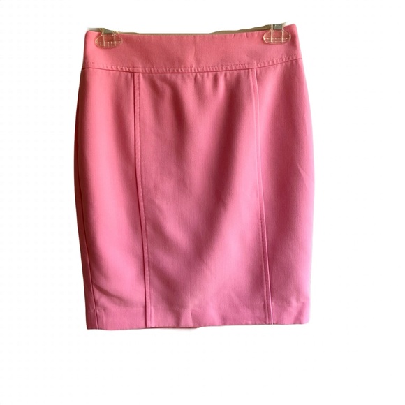 LOFT Dresses & Skirts - Loft Pink Pencil Skirt Size 00 Petite Barbie Bubblegum Spring Office Midi Preppy